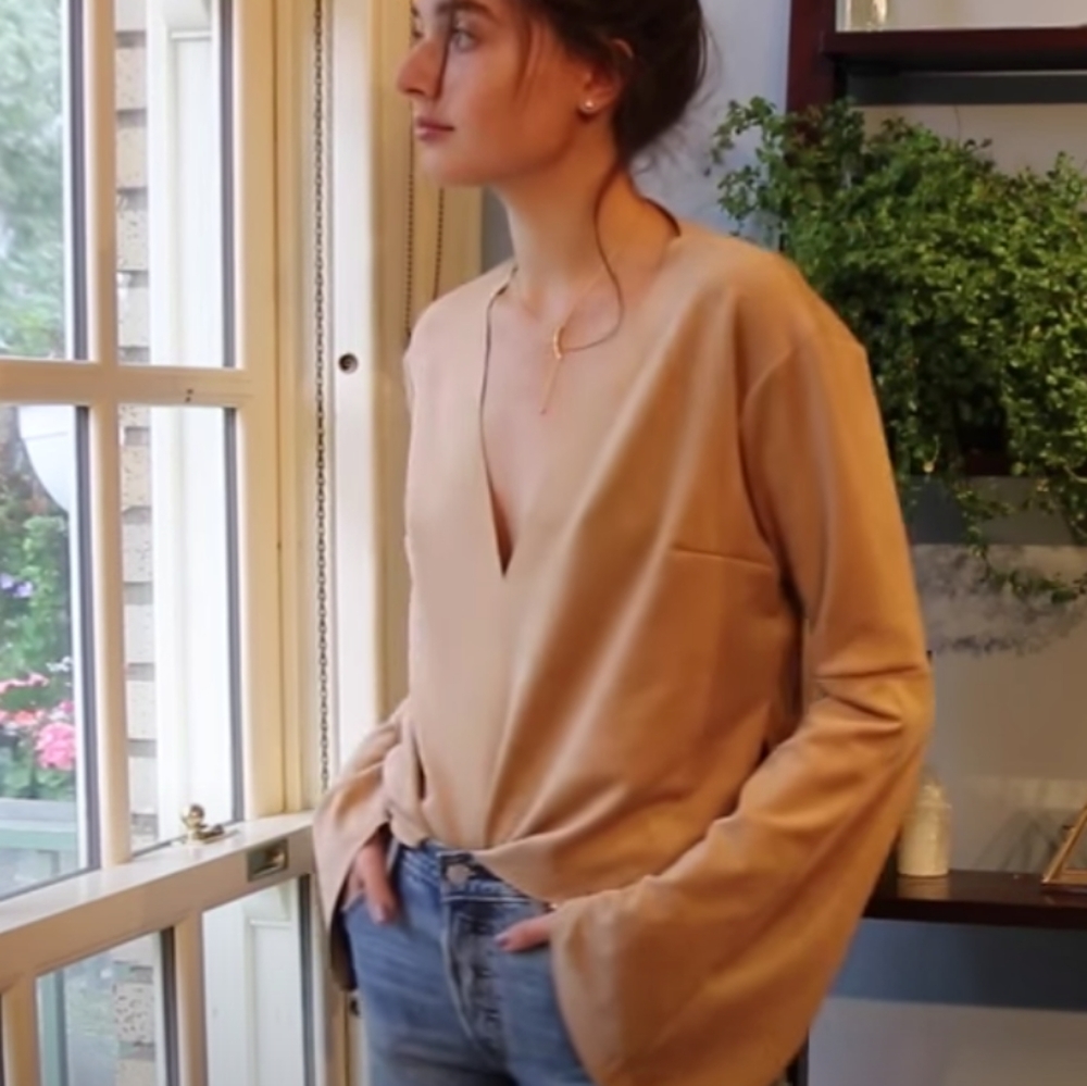 Faux suede top - Picture 4 of 4